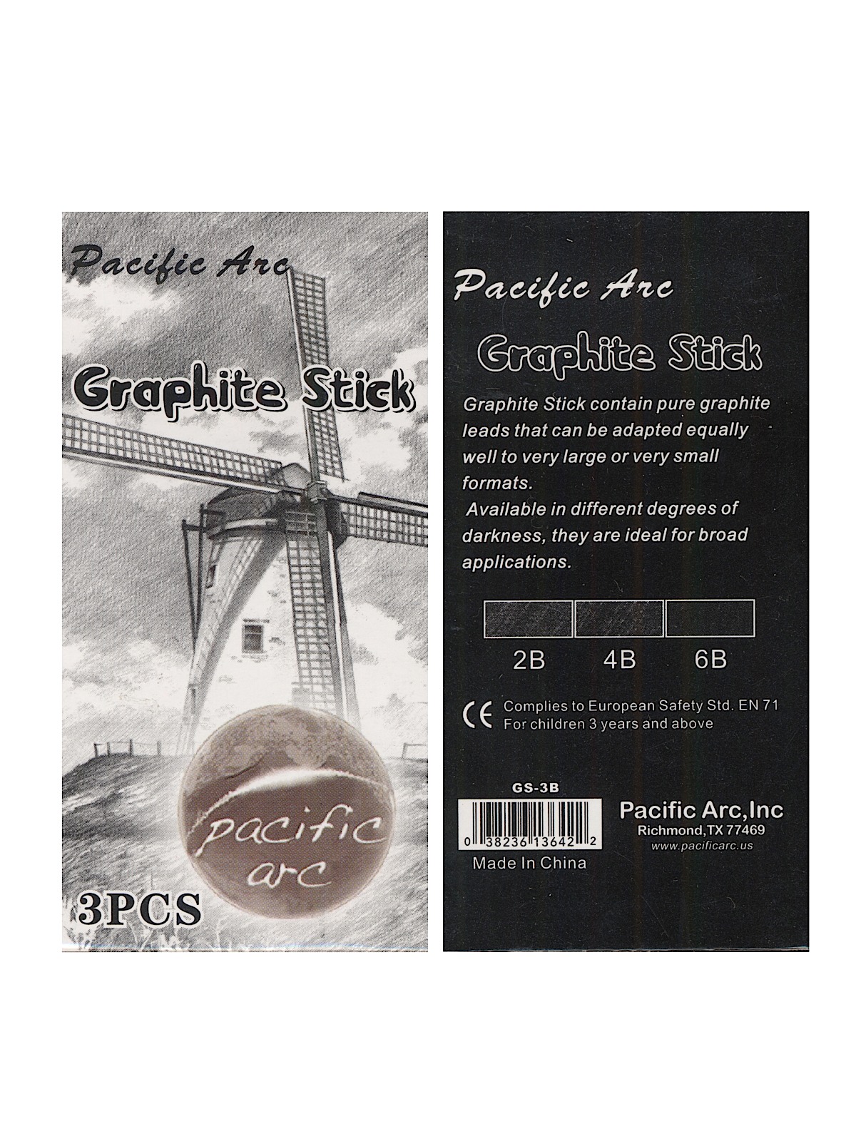 Graphite Stick Sets 6B to 2B set of 3