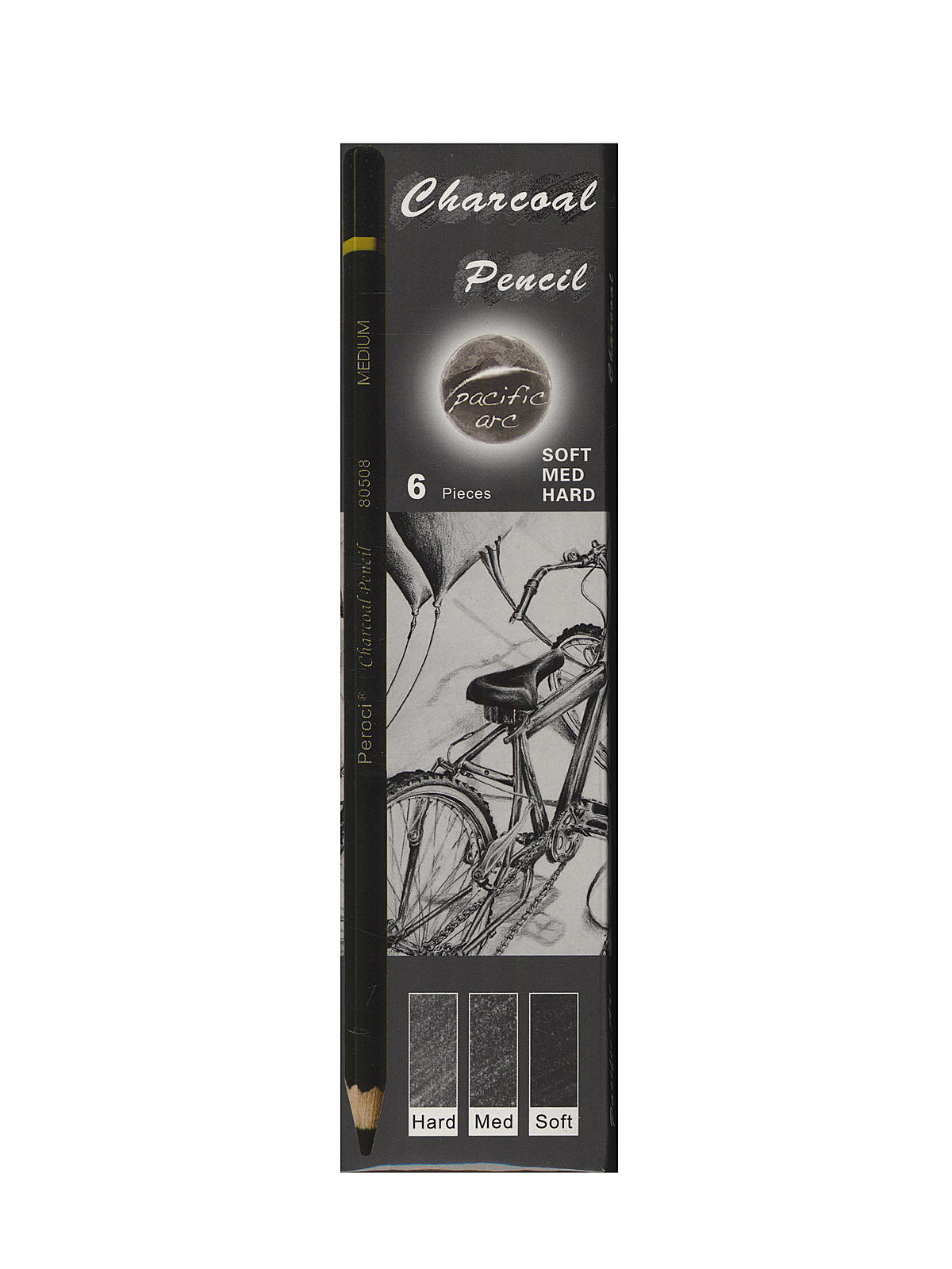 Charcoal Pencil Sets set of 6