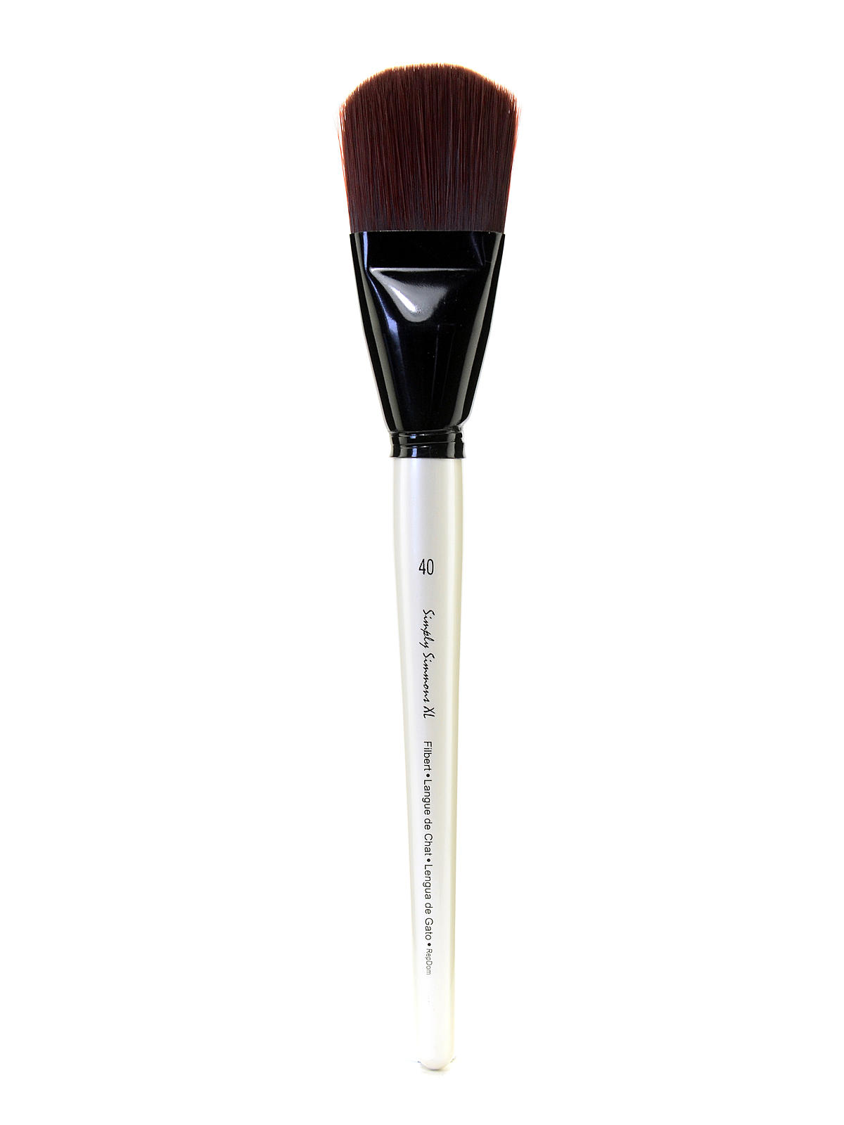 Simply Simmons XL Brushes stiff synthetic filbert 40