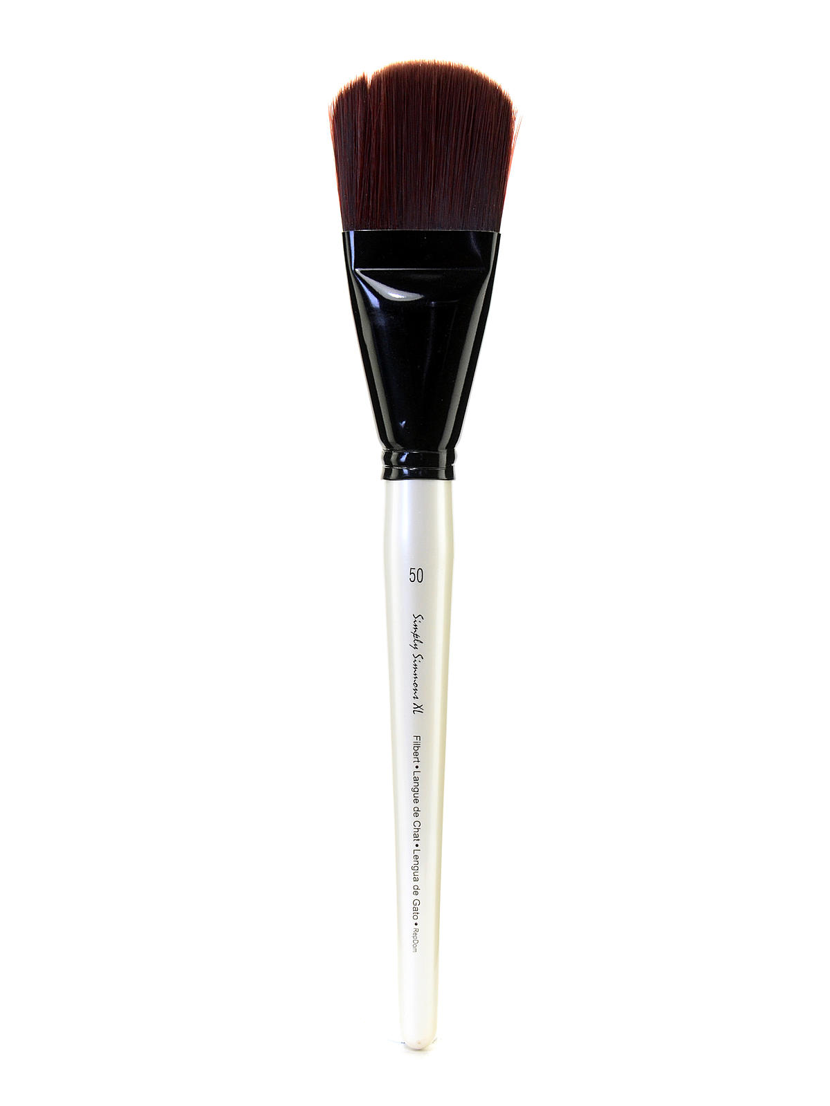 Simply Simmons XL Brushes stiff synthetic filbert 50