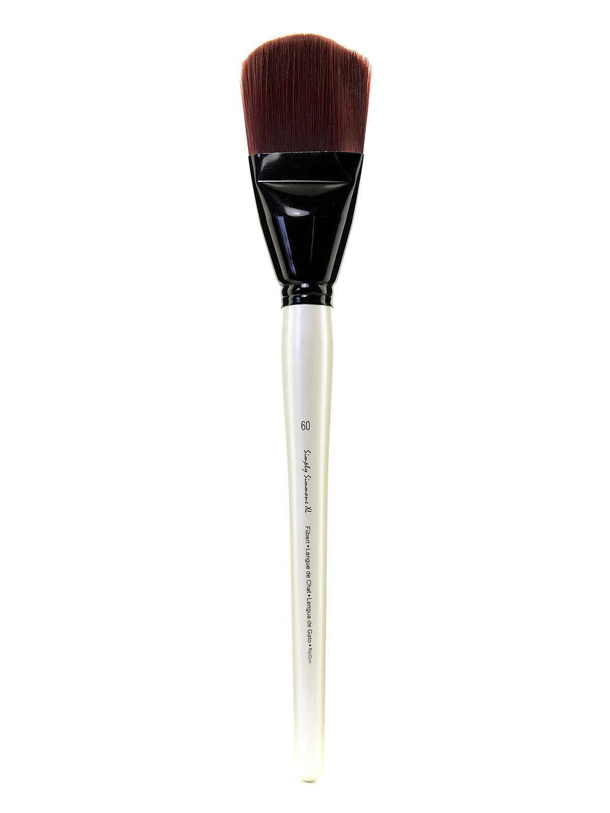 Simply Simmons XL Brushes stiff synthetic filbert 60