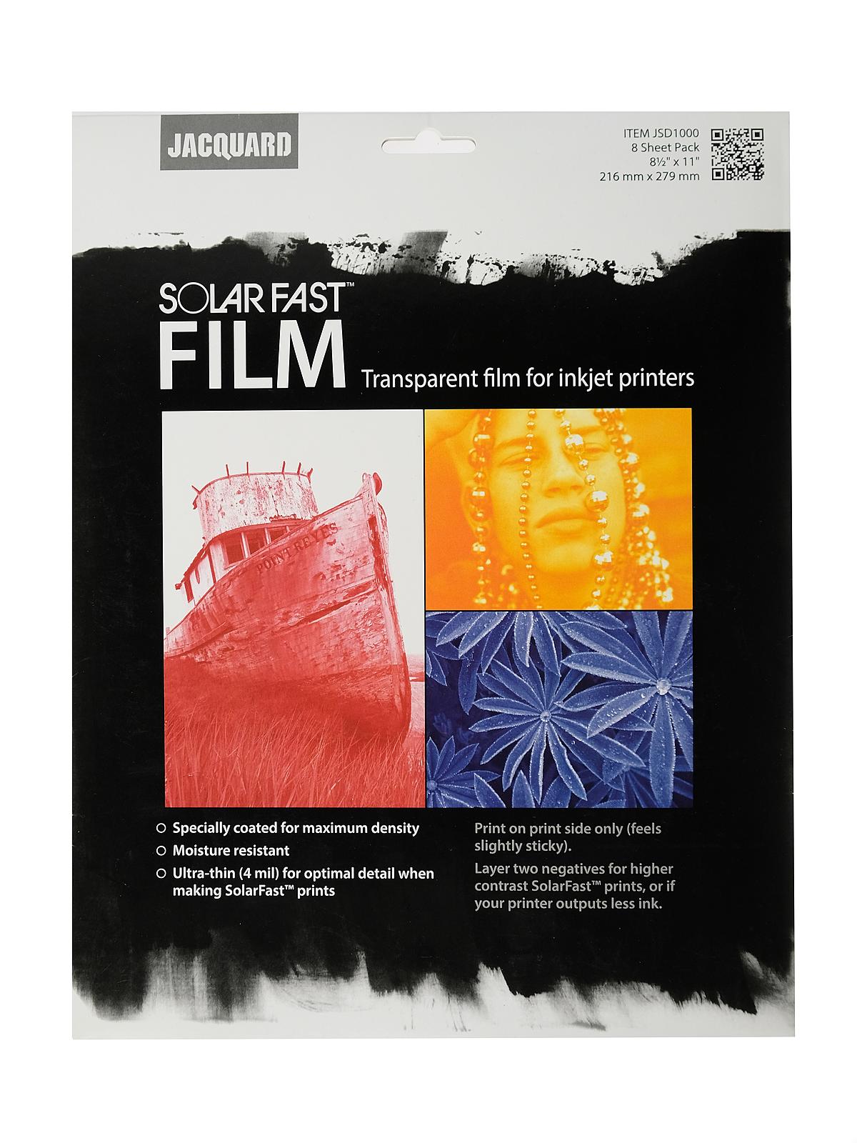 SolarFast film 8.5 in. x 11 in. clear