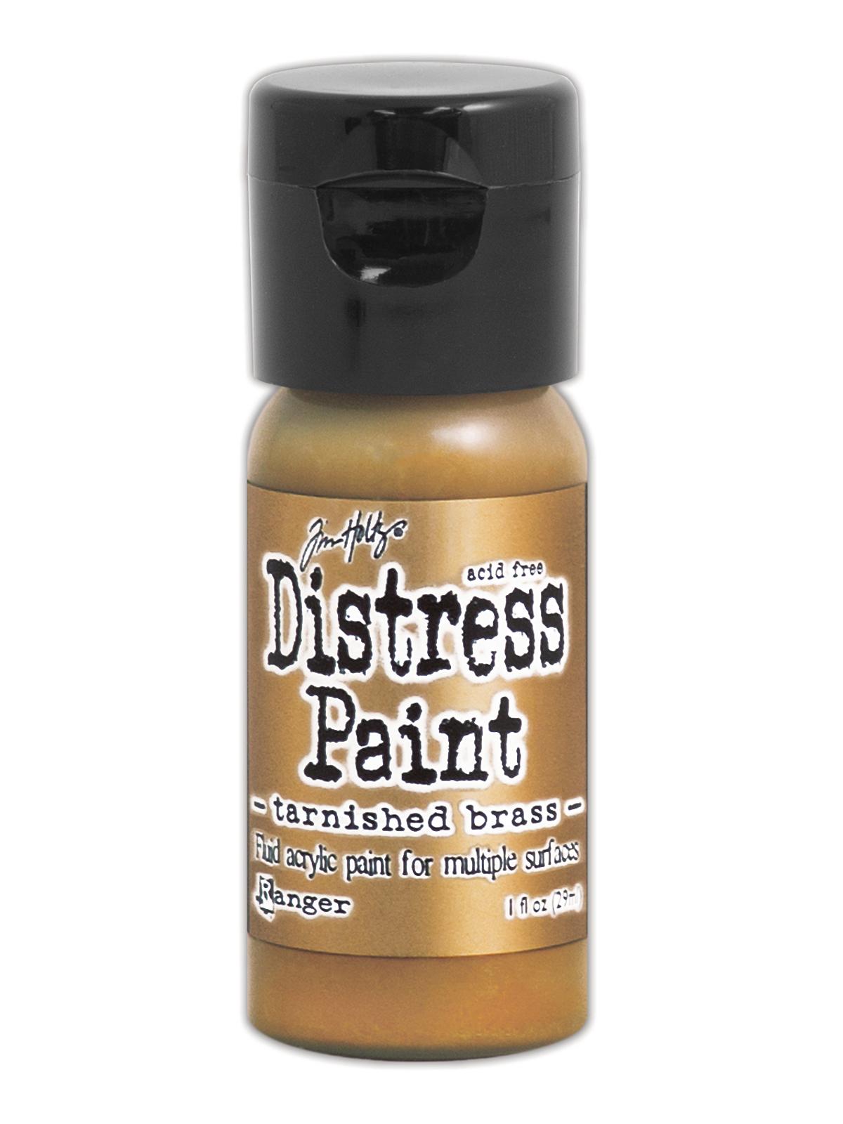 Tim Holtz Distress Paints 1 oz. bottle tarnished brass