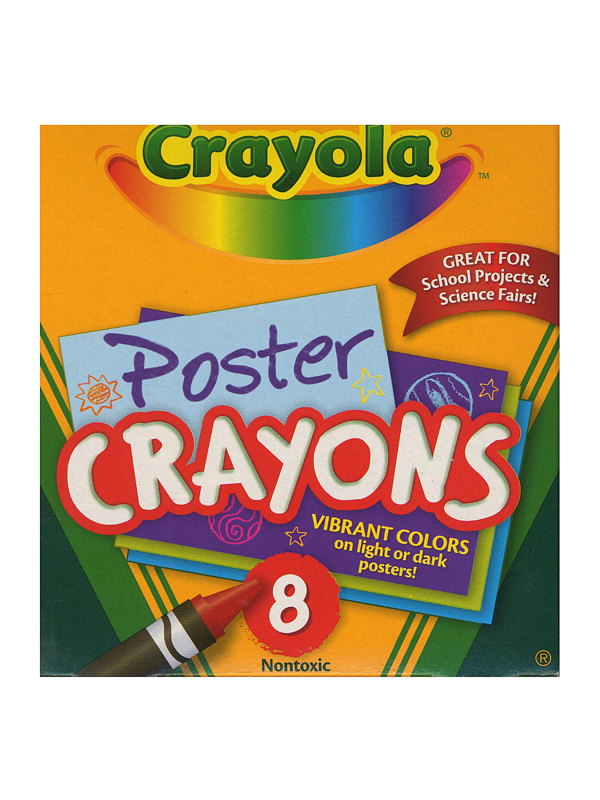 Poster Crayons Box Of 8