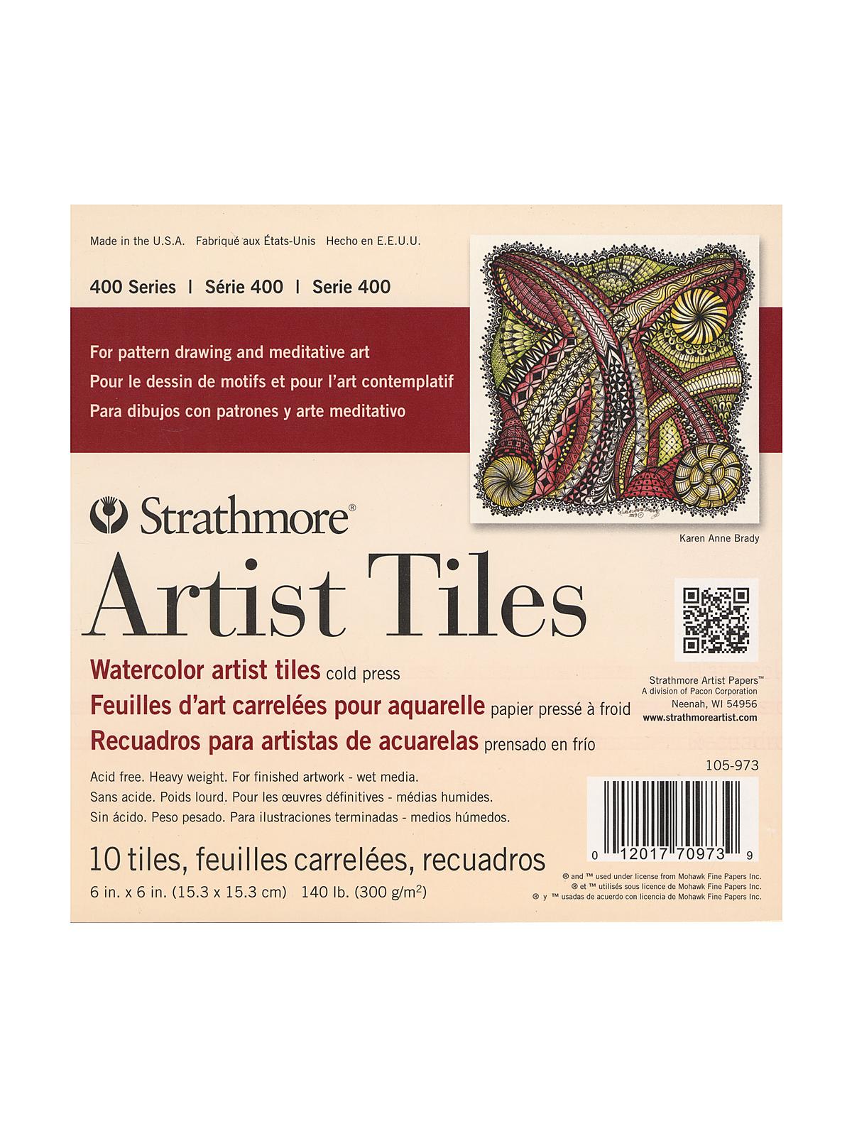 Artist Tiles watercolor pad of 10 6 in. x 6 in.