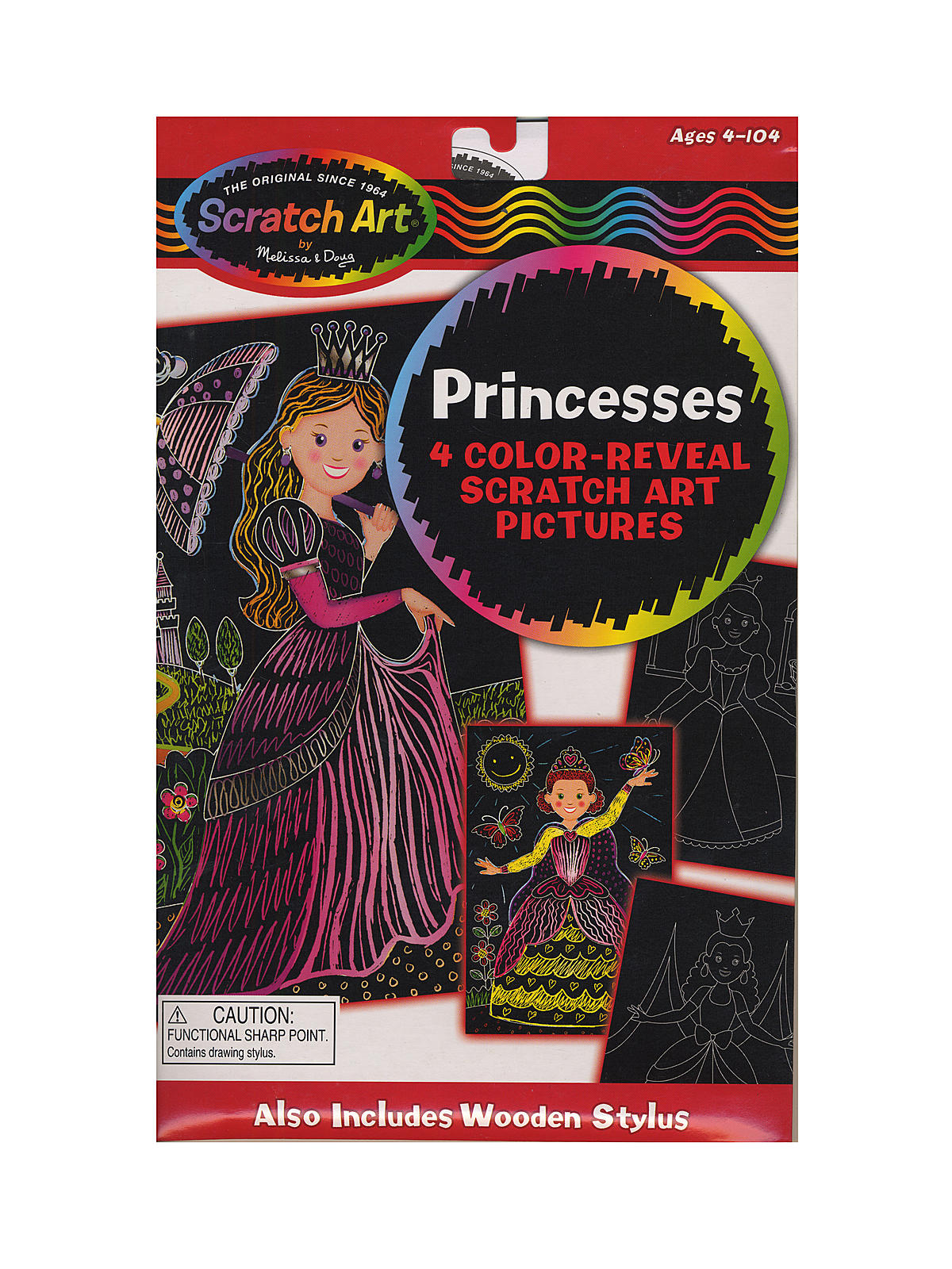 Color Reveal Board Sets Princesses Pack Of 4