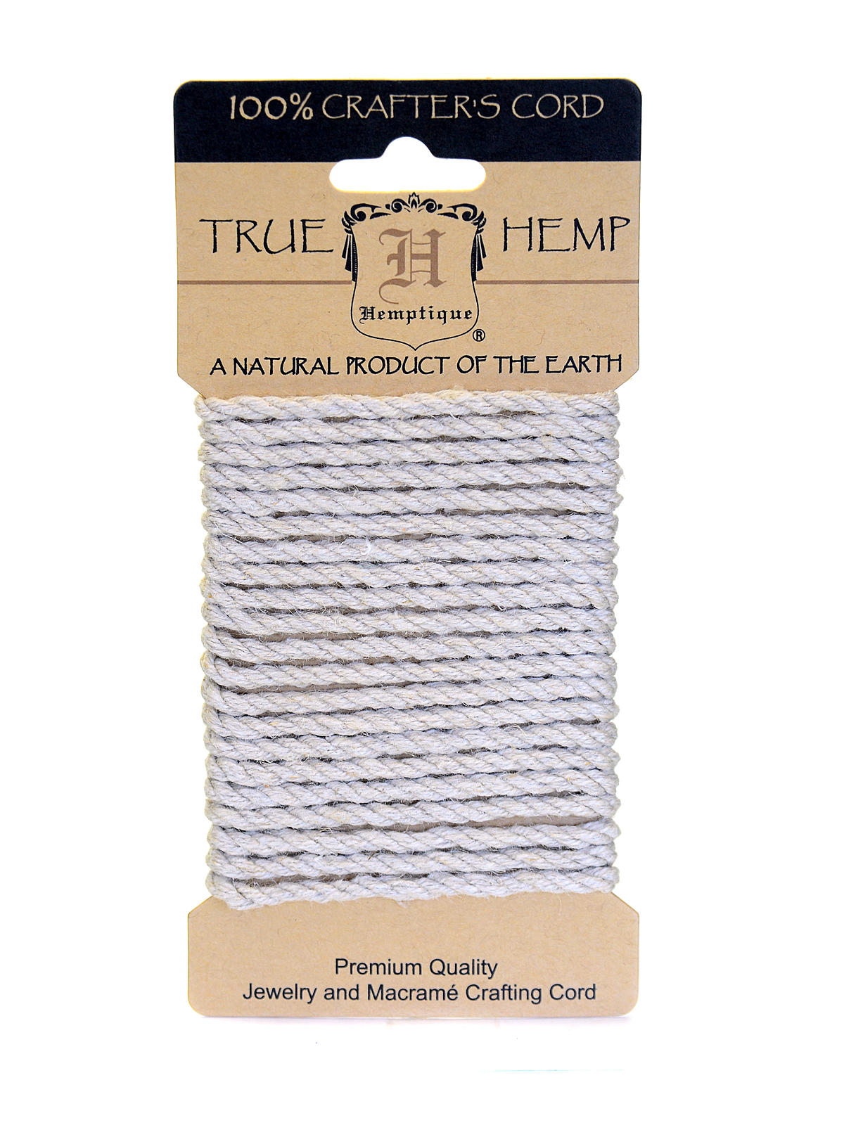 Cord Cards hemp rope 4 mm natural
