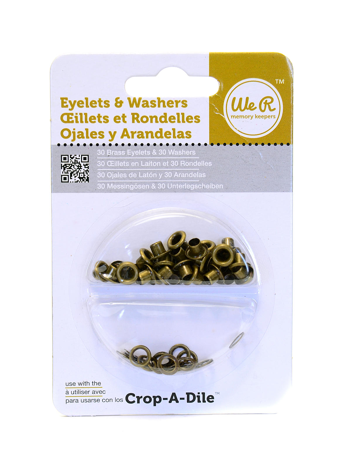 Eyelets & Washers brass pack of 30