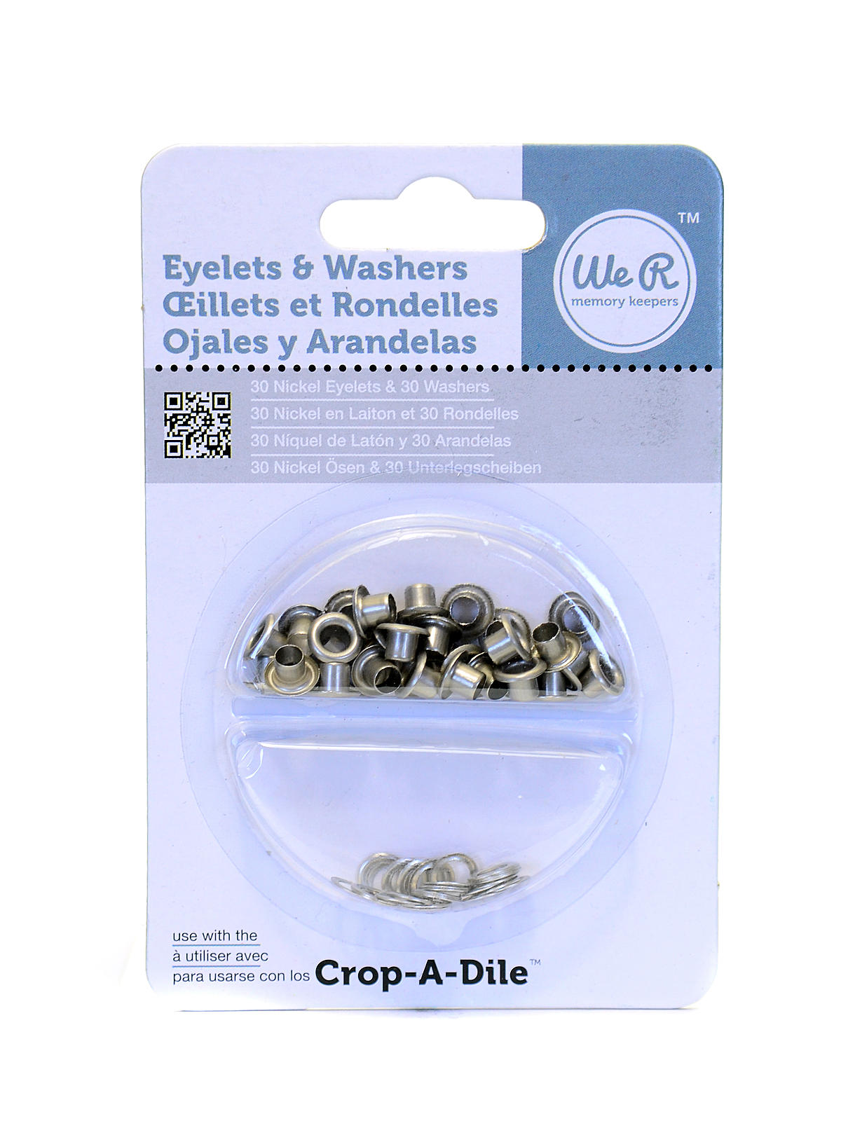Eyelets & Washers nickel pack of 30