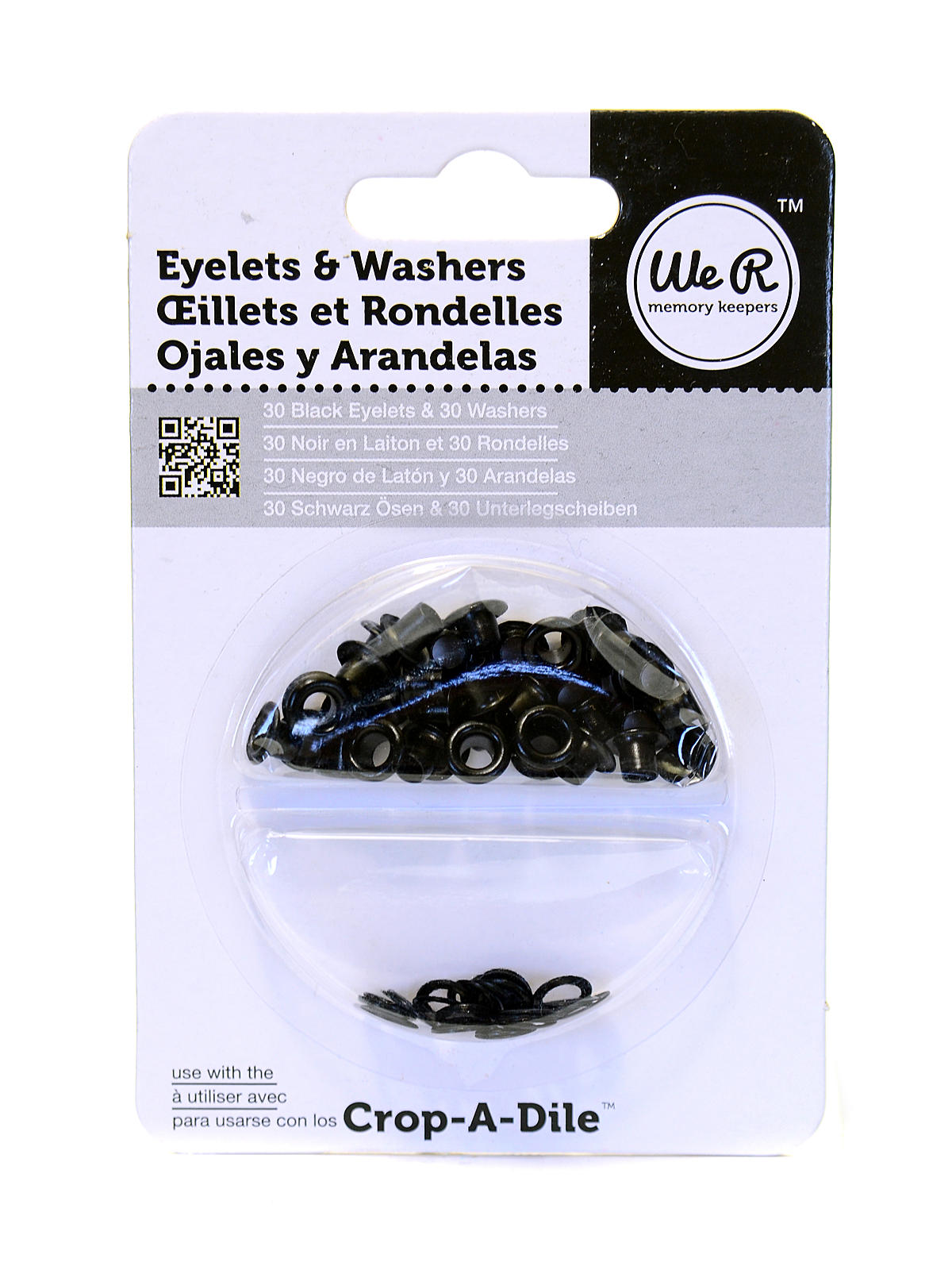 Eyelets & Washers black pack of 30