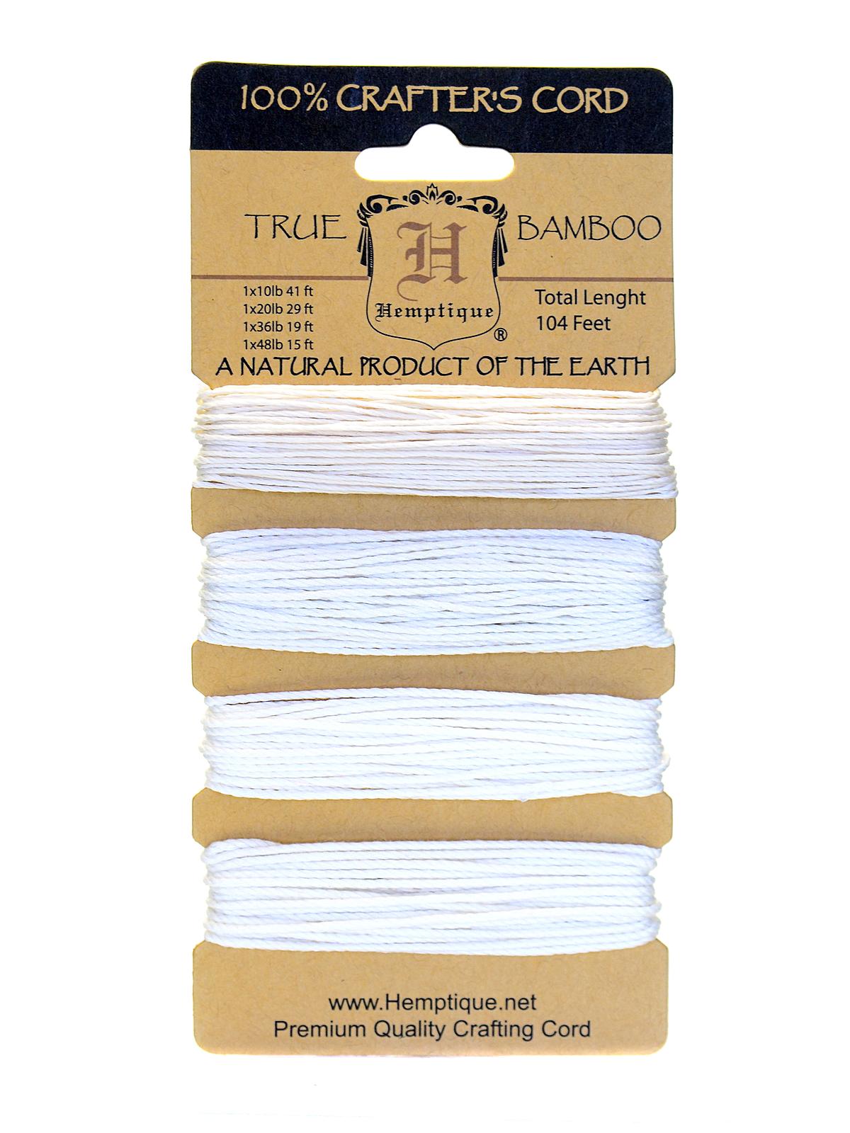 Cord Cards bamboo 9.1 m X 4 weights natural