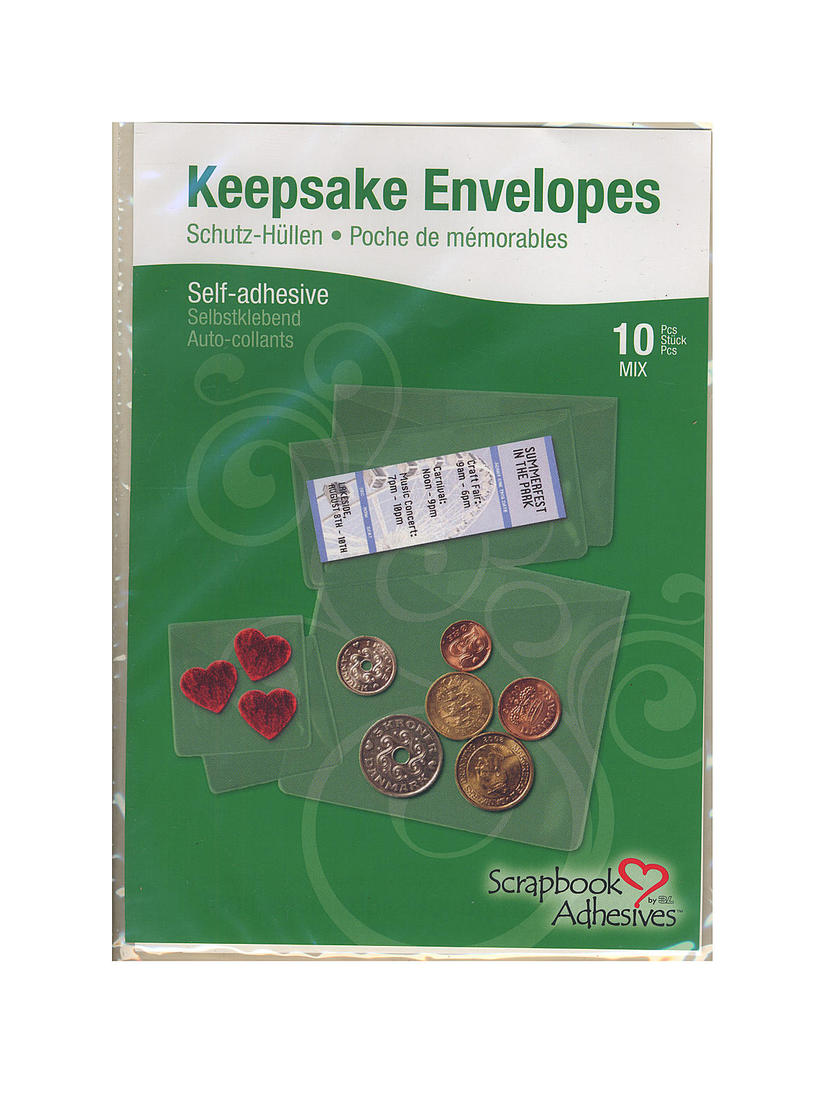 Keepsake Envelopes Pack Of 10