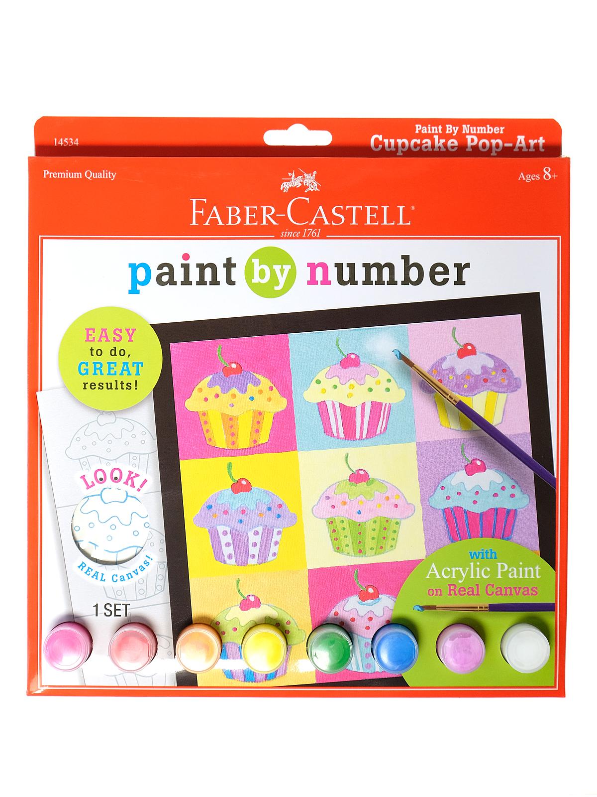 Paint by Number Cupcake Pop-Art each
