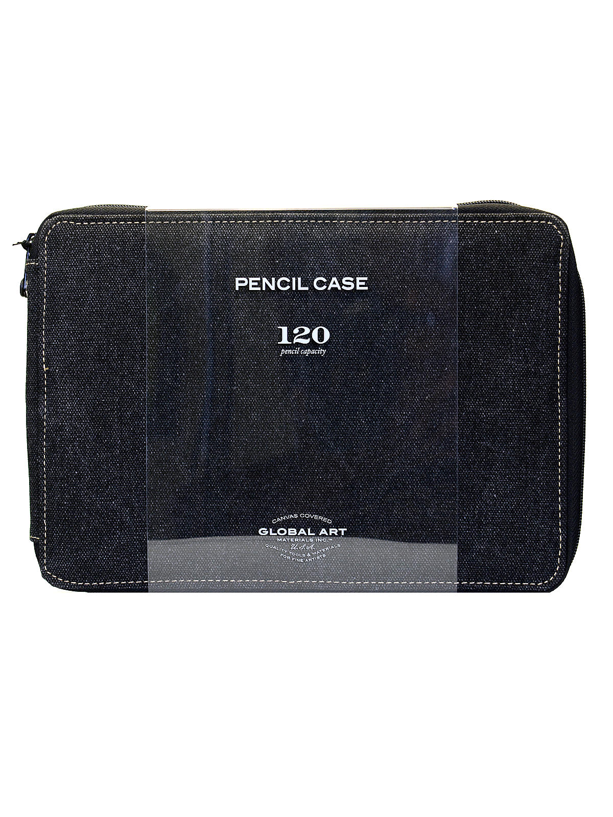 Canvas Pencil Cases Black Holds 120 Pencils