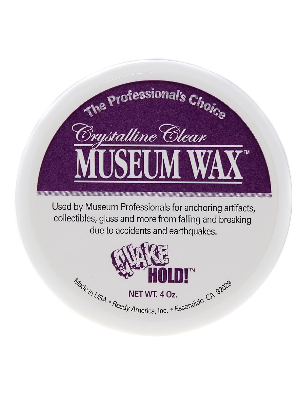 Crystalline Clear Museum Wax 4 Oz.