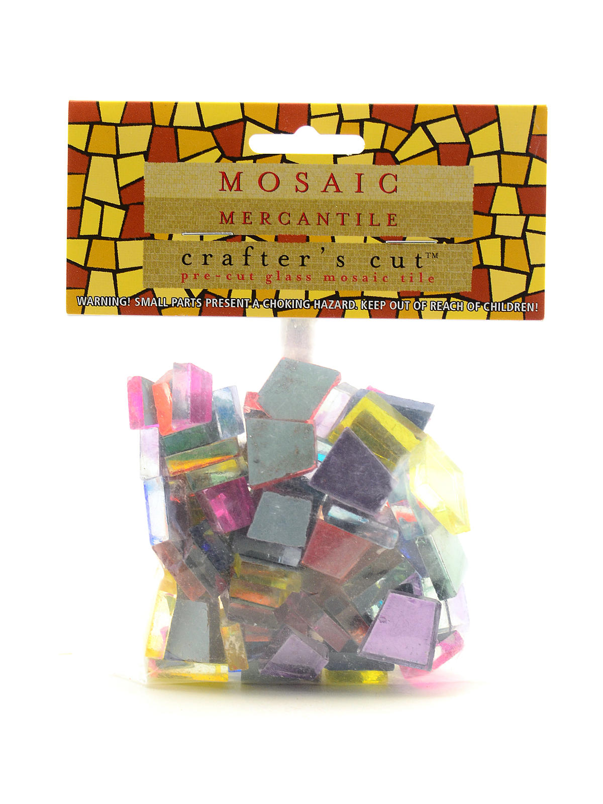Crafter's Cut Colored Mirror Mosaic Tiles assorted 1 2 lb.