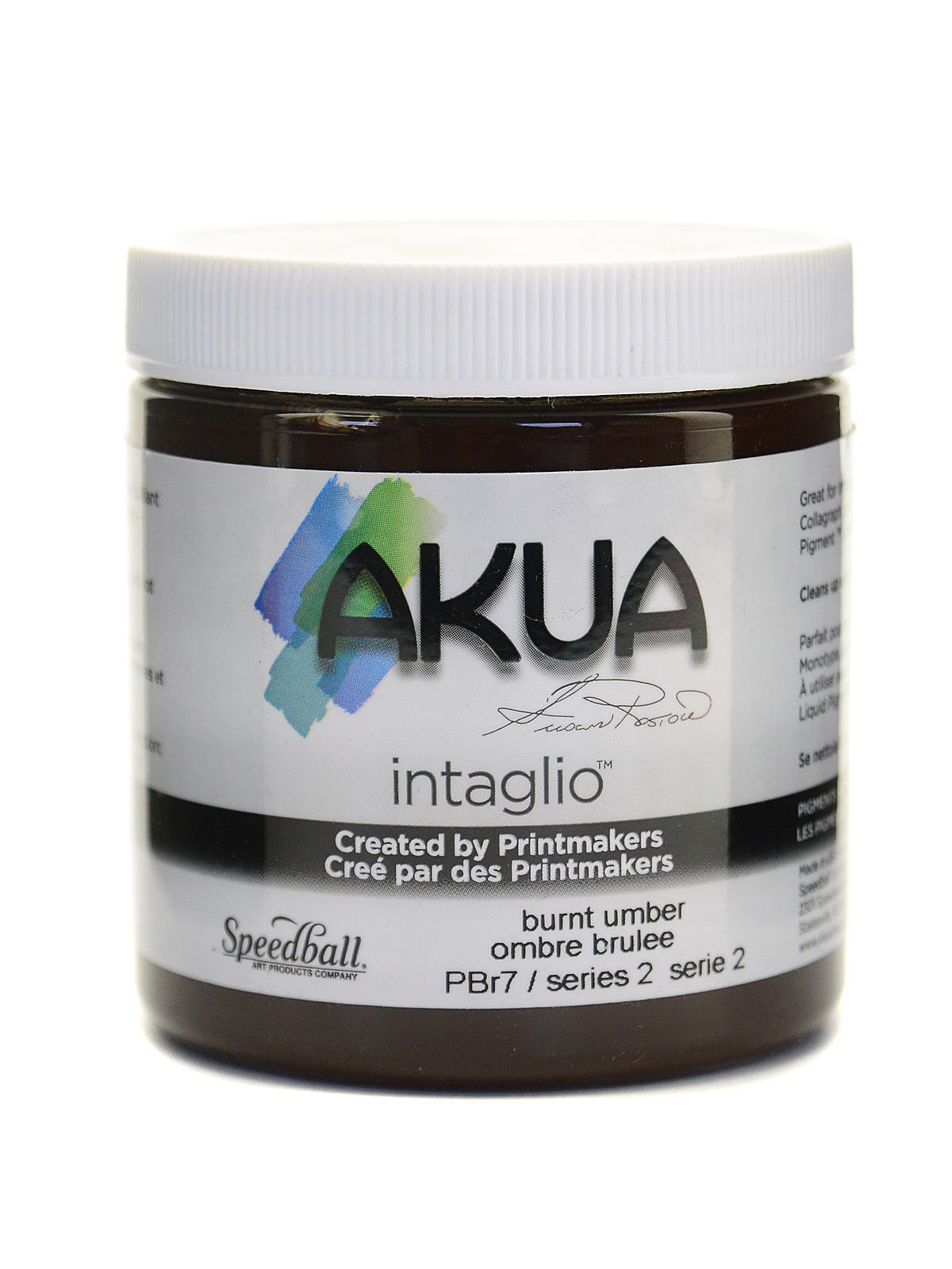 Intaglio Printing Inks burnt umber 8 oz.