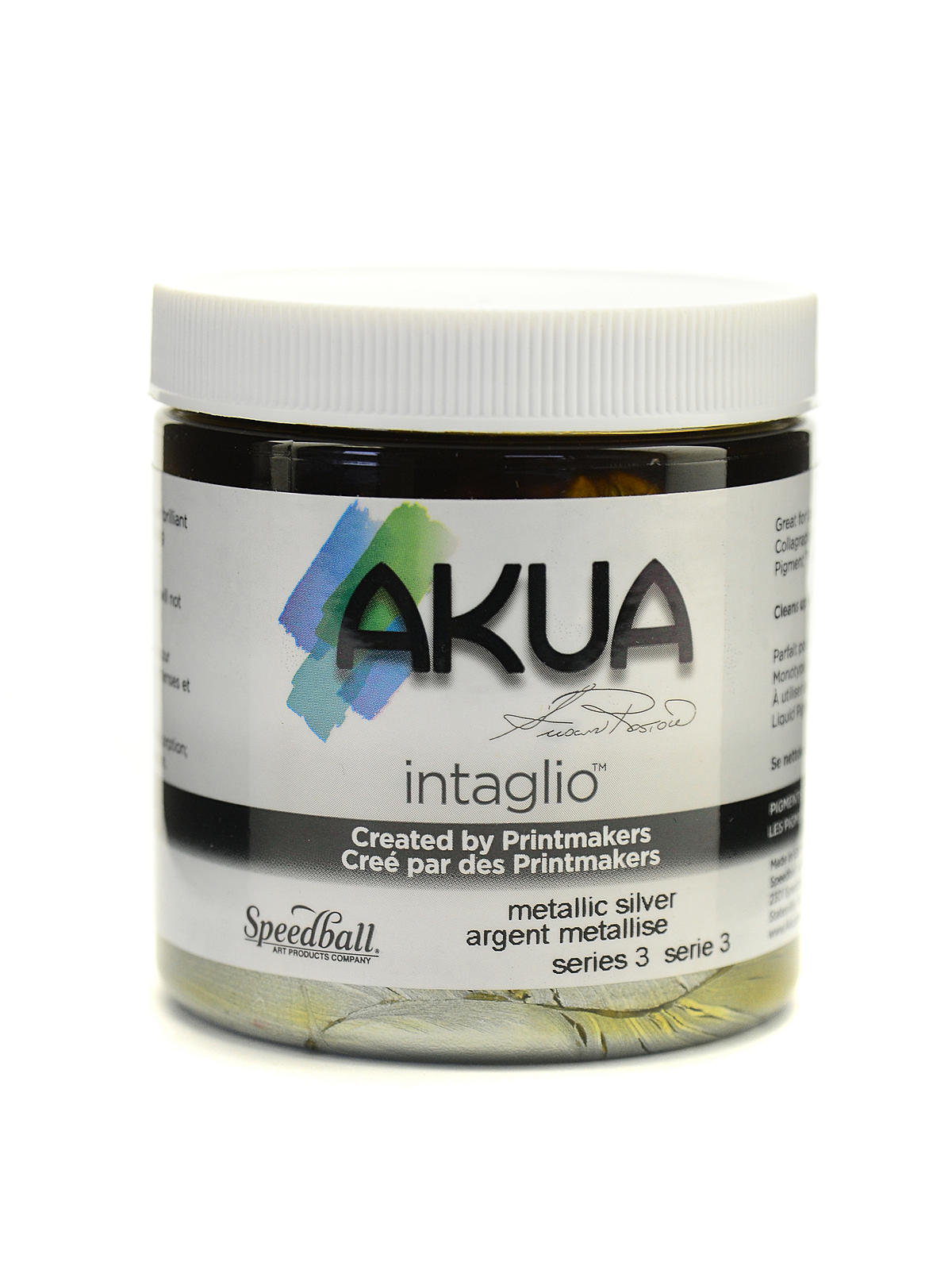 Intaglio Printing Inks metallic silver 8 oz.