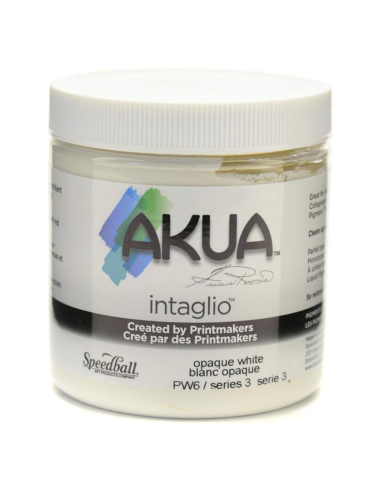 Intaglio Printing Inks Opaque White 8 Oz.