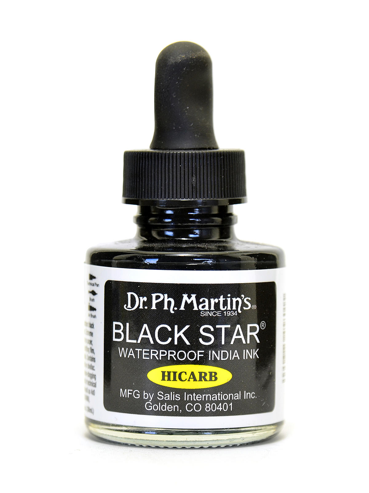 Black Star Waterproof India Ink Hi-carb 1 Oz.