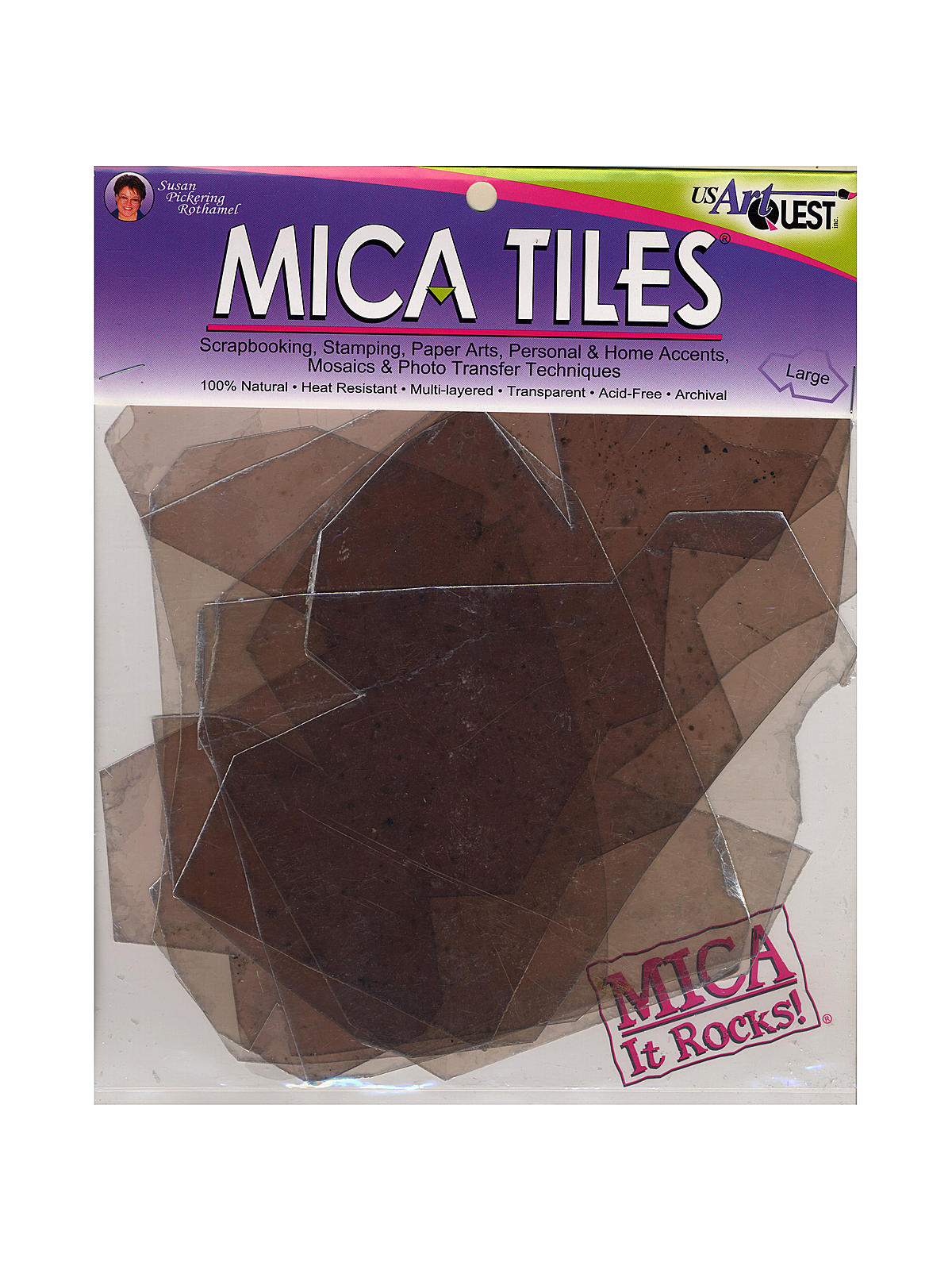 Mica Tiles Large Approx. 5 In. X 7 In. Pack Of 6
