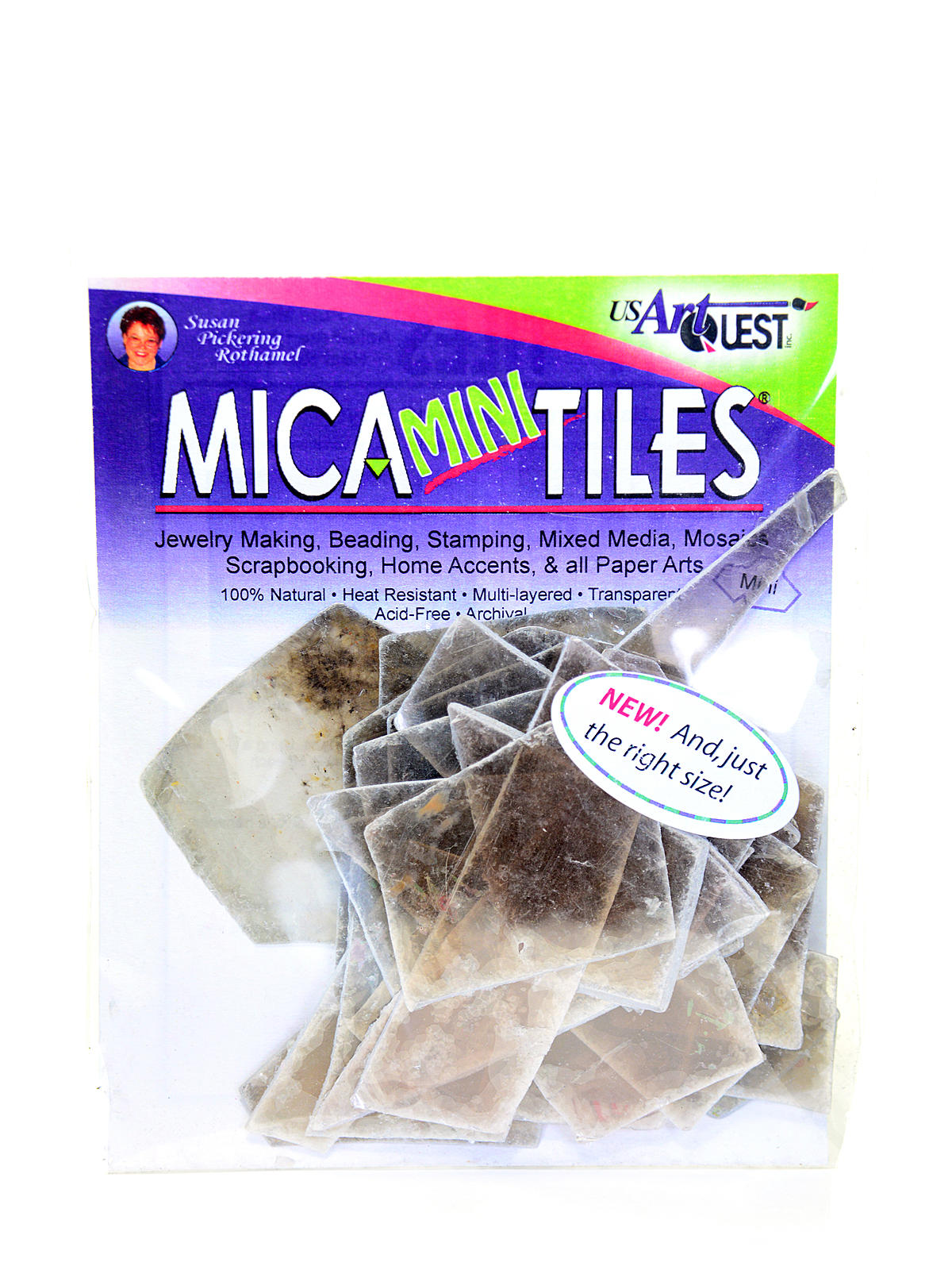 Mica Tiles Mini Approx. 1 In. X 1 In. Pack Of 30