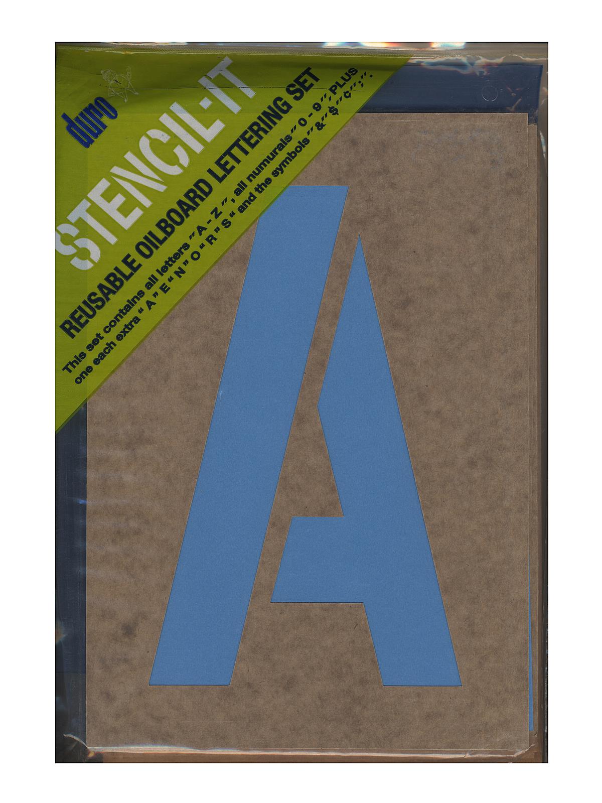 Stencil-It Reusable Oilboard Lettering Sets 8 in. 5 in.