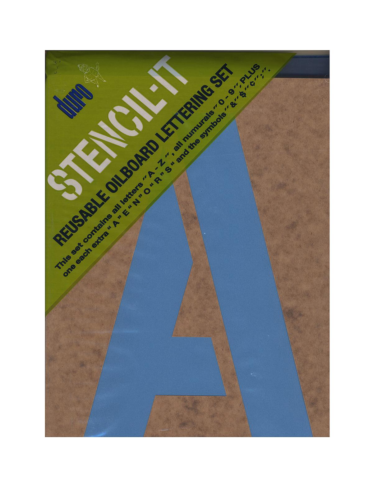 Stencil-It Reusable Oilboard Lettering Sets 10 In. 6 In.