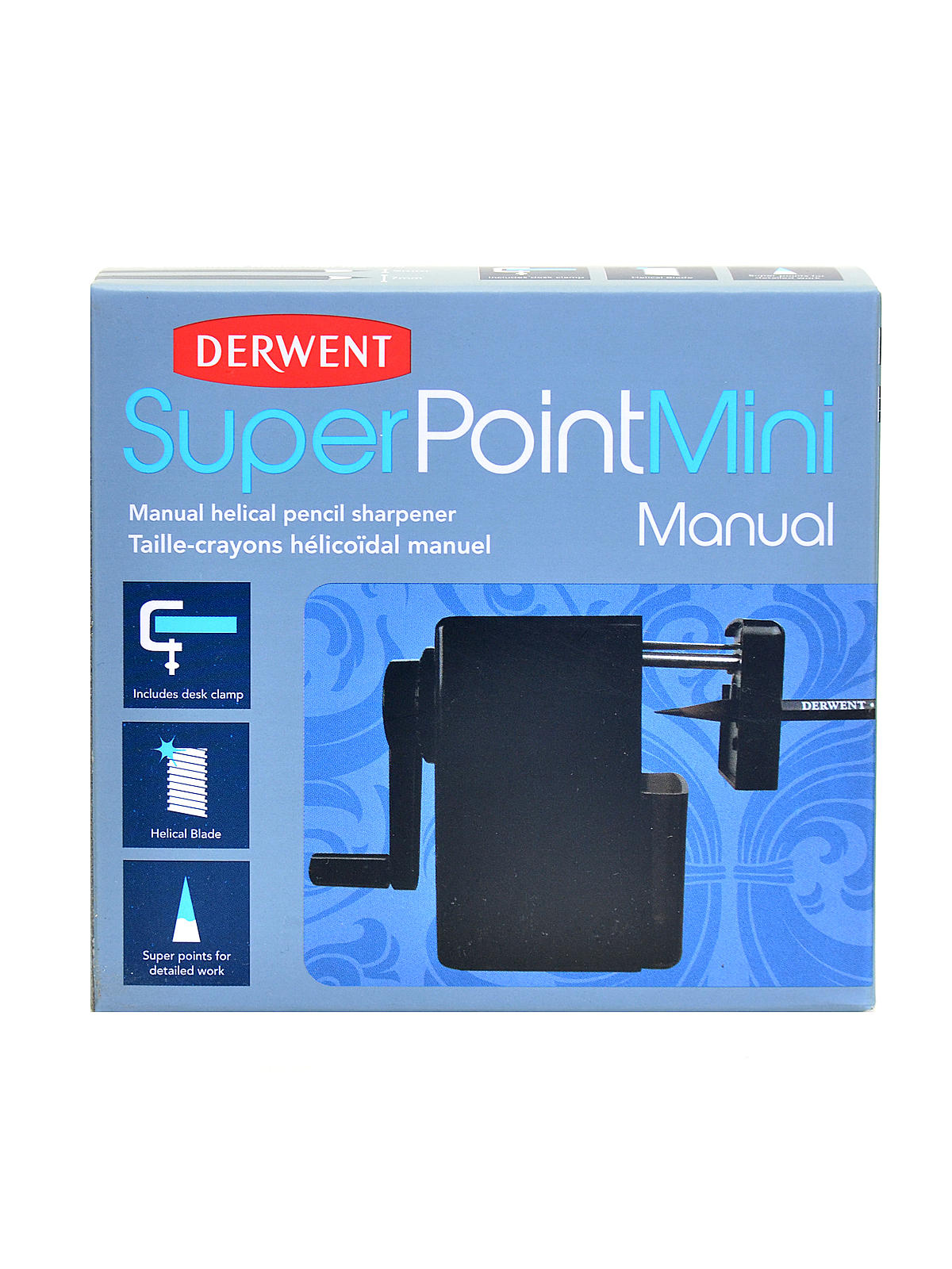 Super Point Mini Manual Helical Pencil Sharpener each