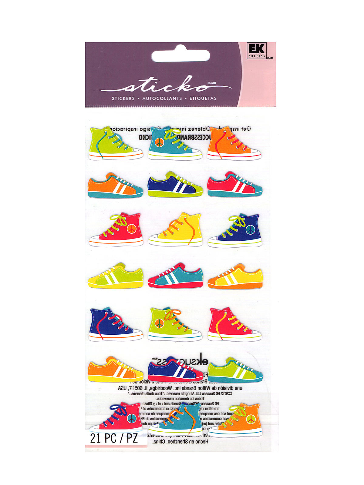 Classic Stickers funky kicks 21 pieces