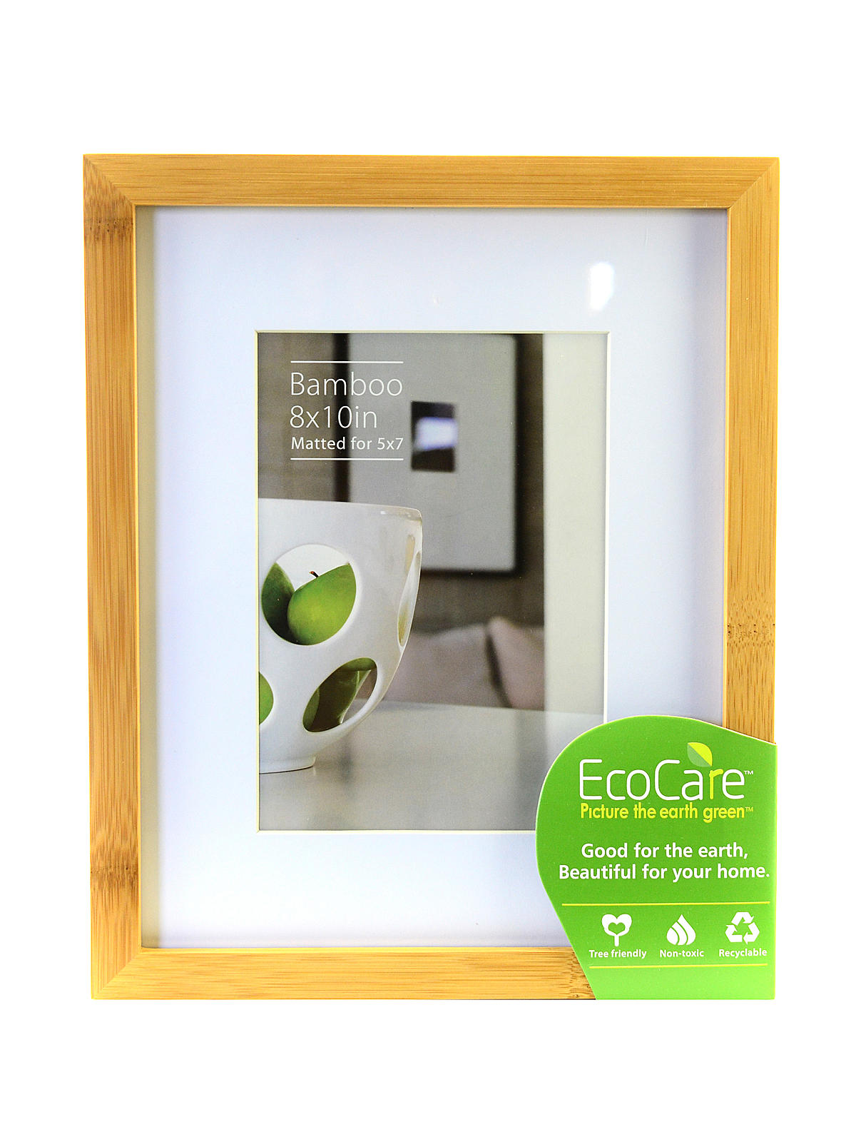 EcoCare Frames natural bamboo 8 in. x 10 in. 5 in. x 7 in. opening