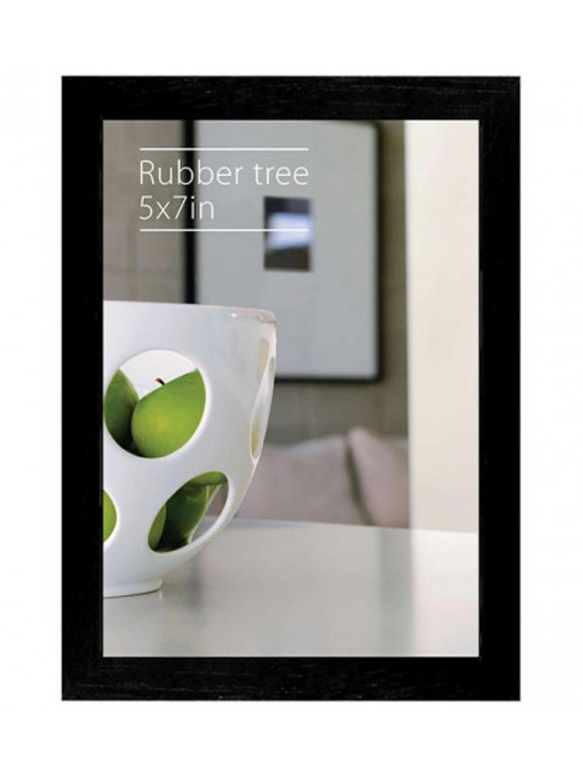 EcoCare Frames black rubberwood 5 in. x 7 in. no mat