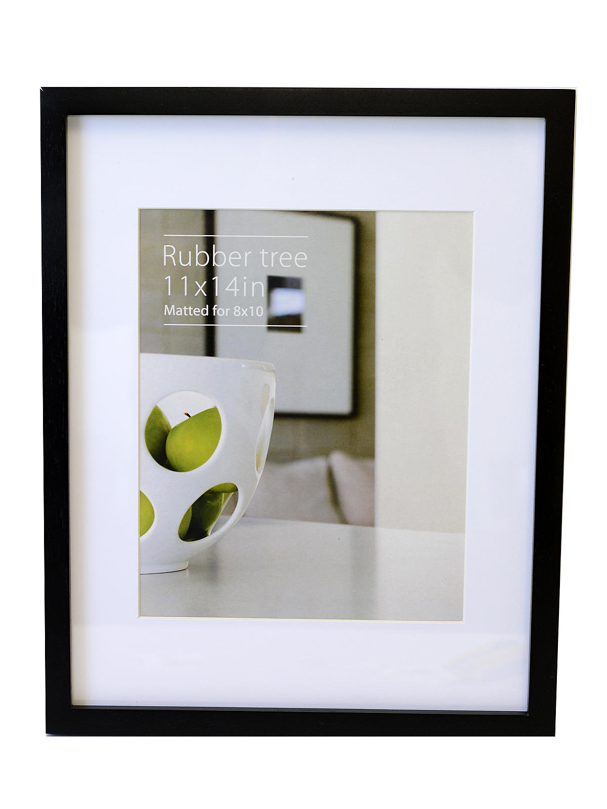 EcoCare Frames black rubberwood 11 in. x 14 in. 8 in. x 10 in. opening