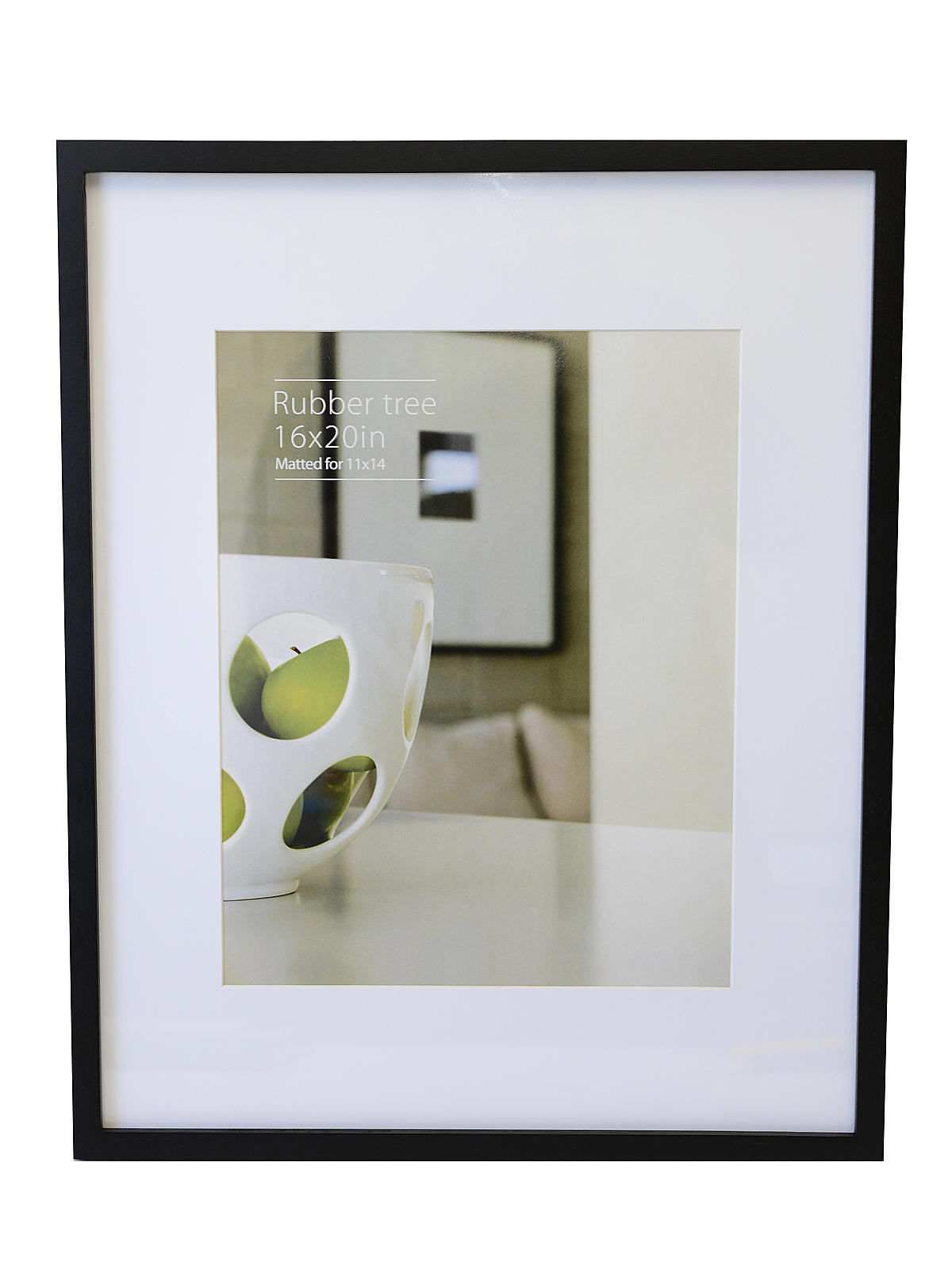 EcoCare Frames black rubberwood 16 in. x 20 in. 11 in. x 14 in. opening