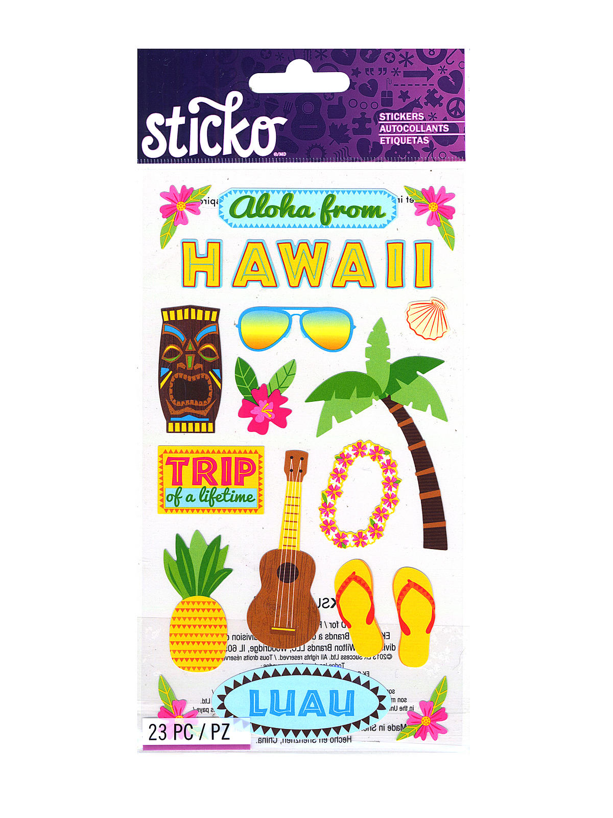 Classic Stickers Hawaiian dream 23 pieces
