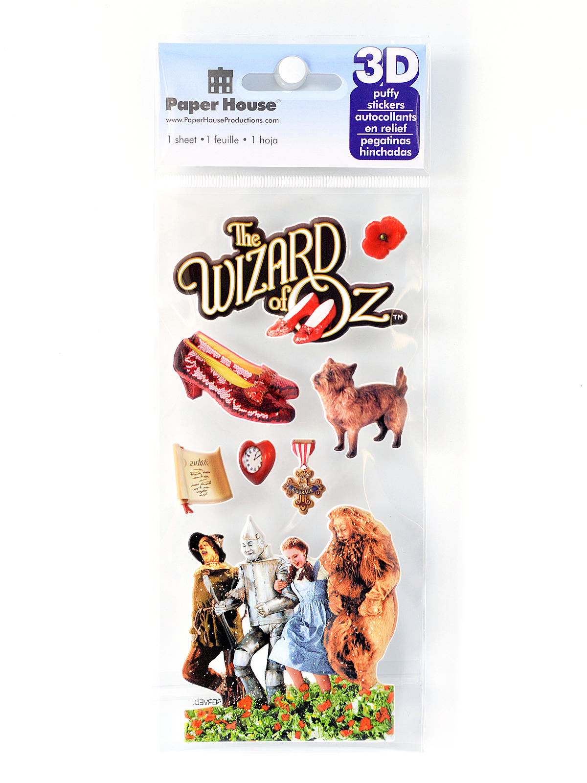 3d Puffy Stickers The Wizard Of Oz