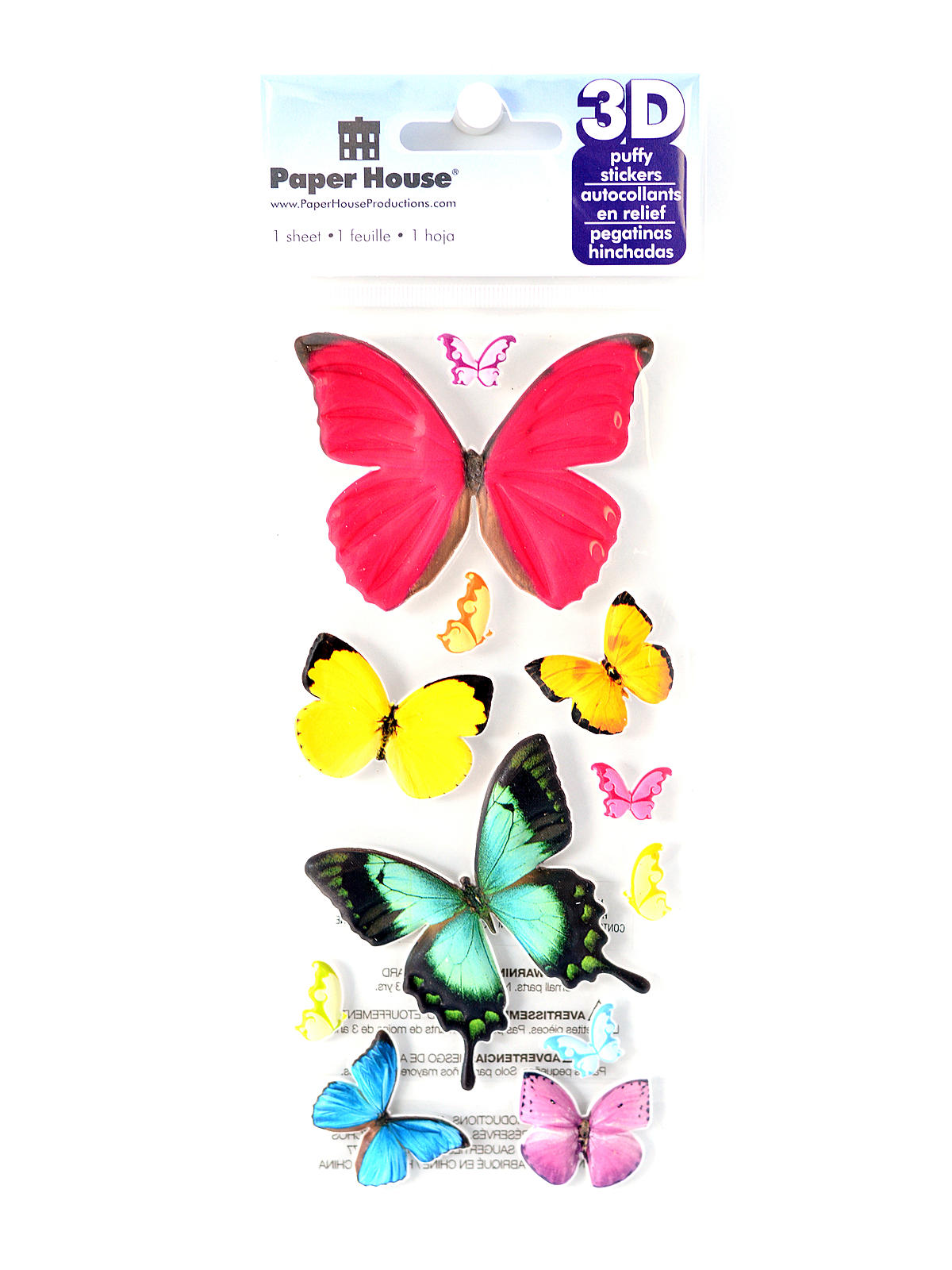 3D Puffy Stickers Butterflies