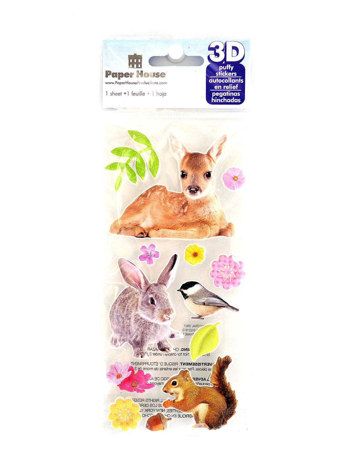 3d Puffy Stickers Baby Animals