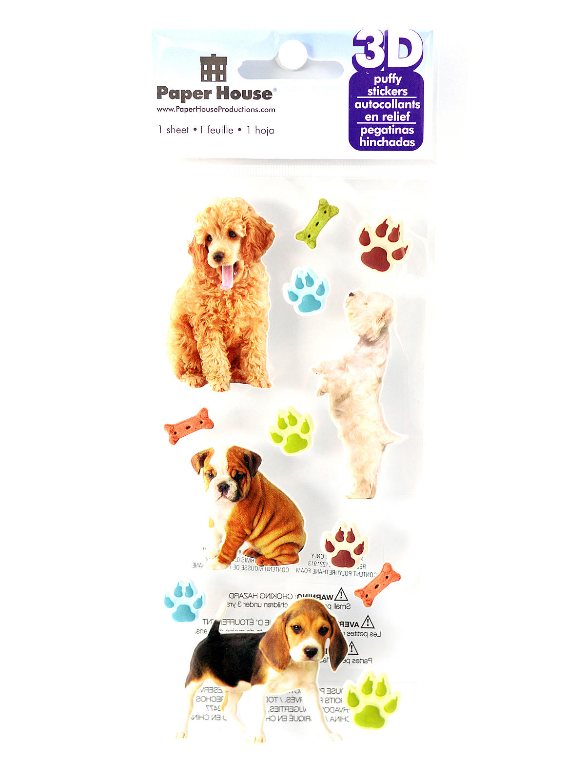 3D Puffy Stickers puppies