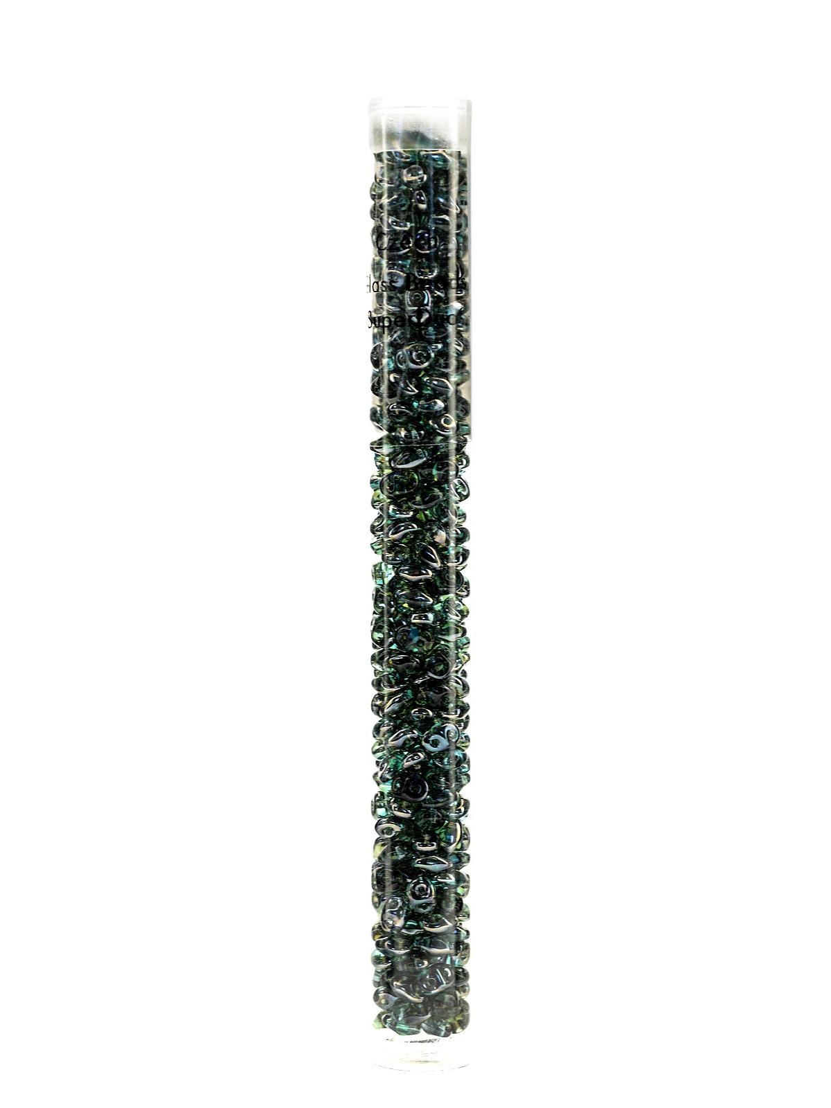 Super Duo Beads Aqua Celsian 2.5 Mm X 5 Mm 24 Gm Tube