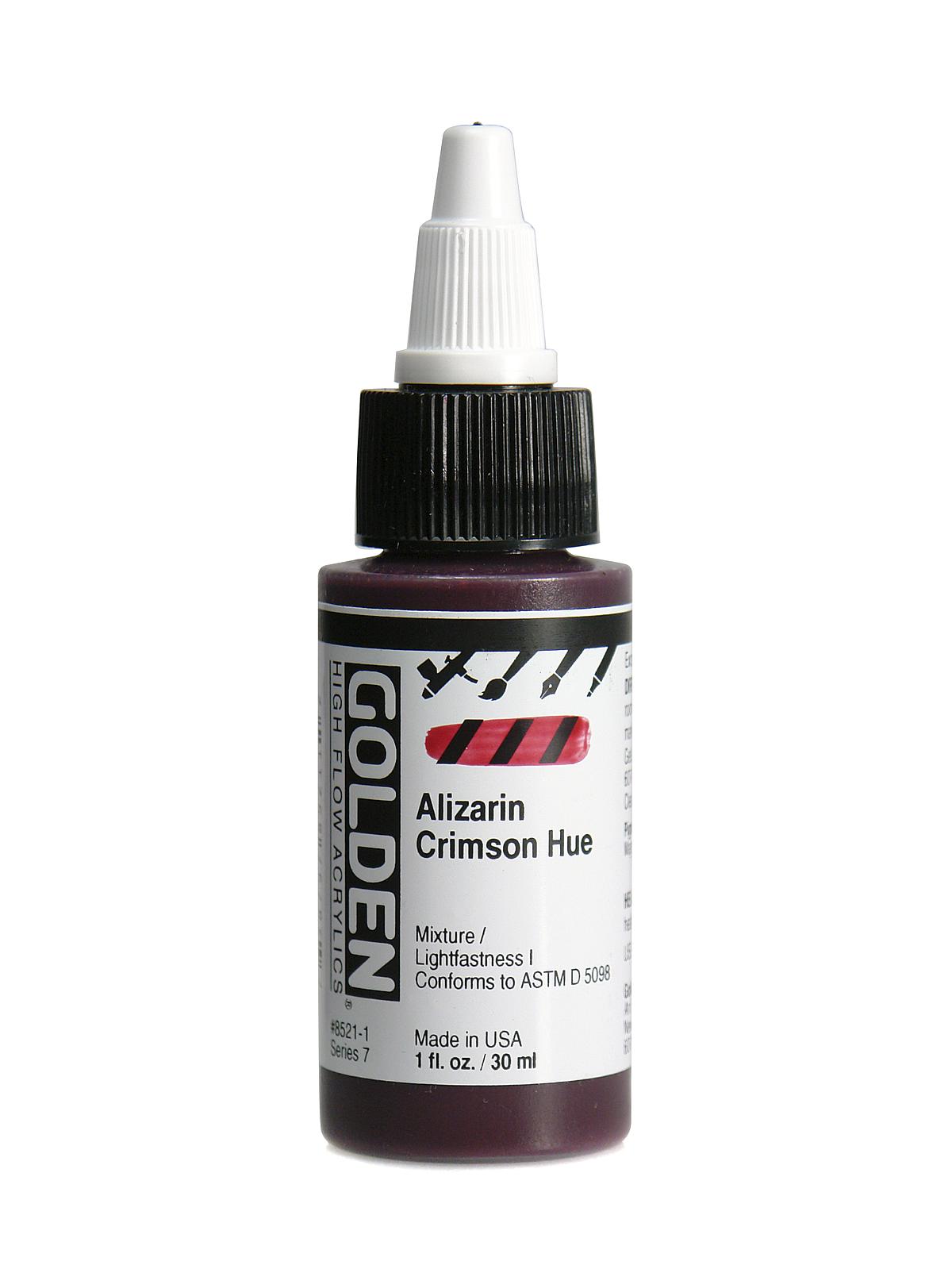 High Flow Acrylics alizarin crimson 1 oz.