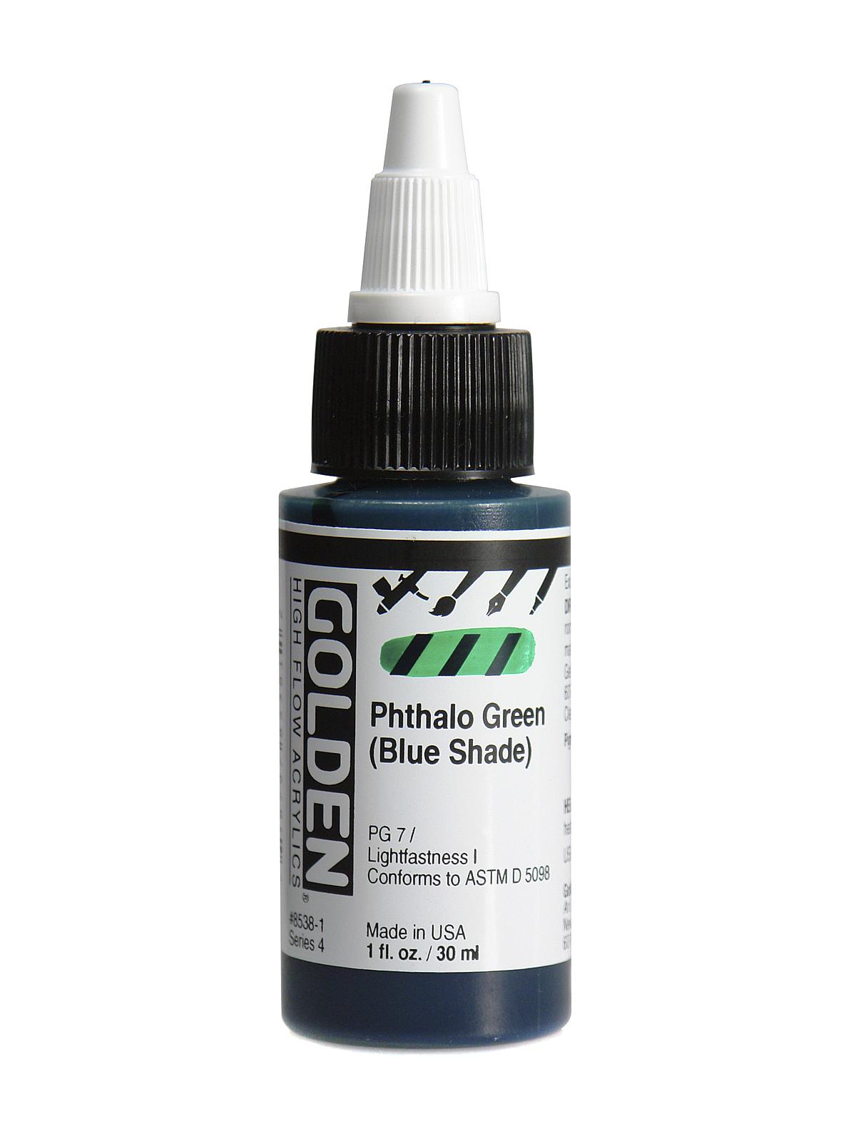 High Flow Acrylics phthalo green (blue shade) 1 oz.