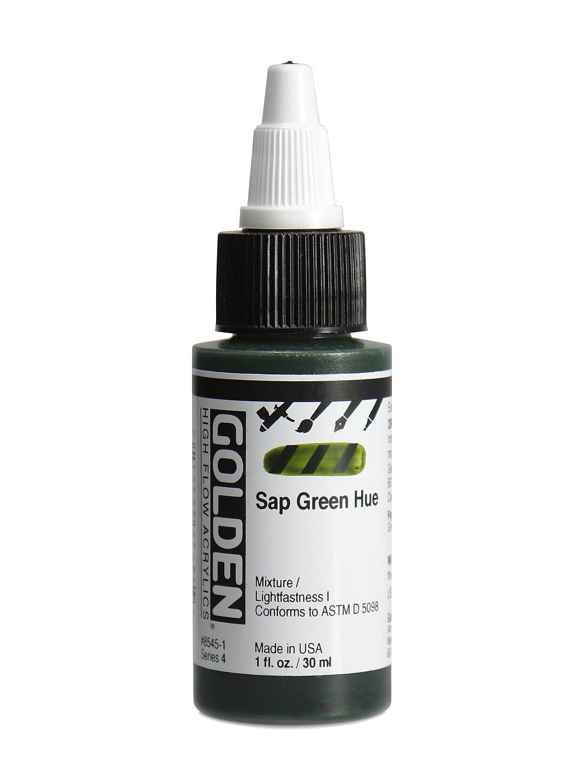 High Flow Acrylics sap green 1 oz.