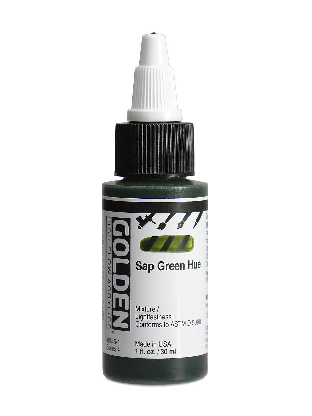 High Flow Acrylics Sap Green 1 Oz.