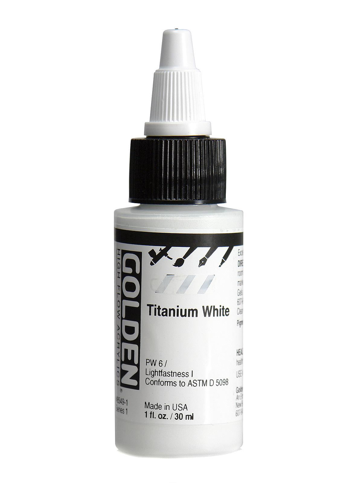 High Flow Acrylics titanium white 1 oz.