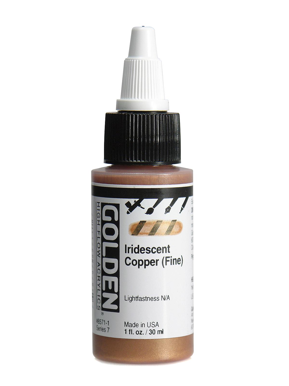 High Flow Acrylics iridescent copper (fine) 1 oz.