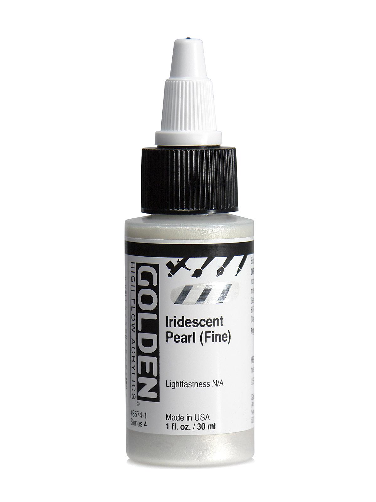 High Flow Acrylics iridescent pearl (fine) 1 oz.