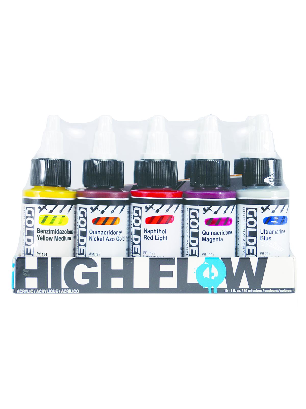 High Flow Acrylic Sets high flow mixing set set of 10