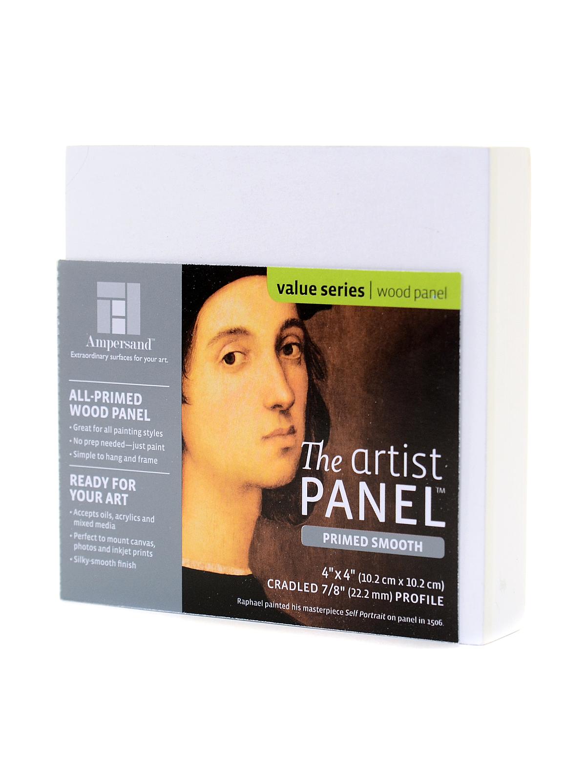 The Artist Panel Primed Smooth Cradled Profile 7 8 in. 4 in. x 4 in.