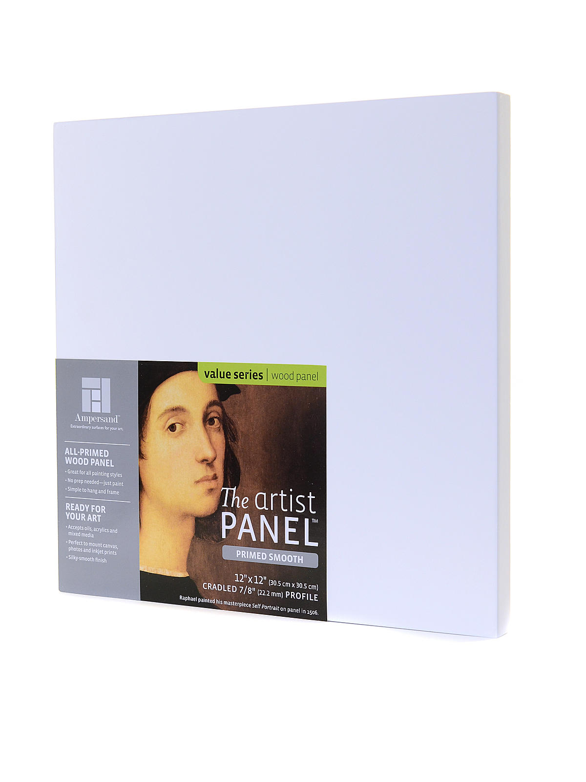 The Artist Panel Primed Smooth Cradled Profile 7 8 in. 10 in. x 10 in.